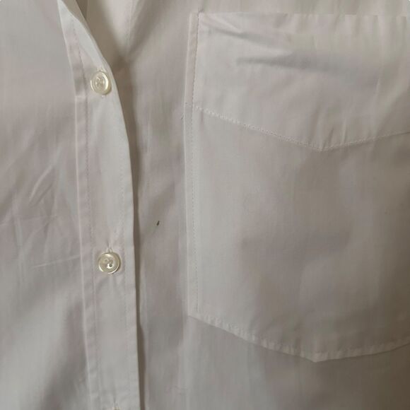 ZARA Oversized Button Down Tunic Dress White Small - Picture 5 of 6